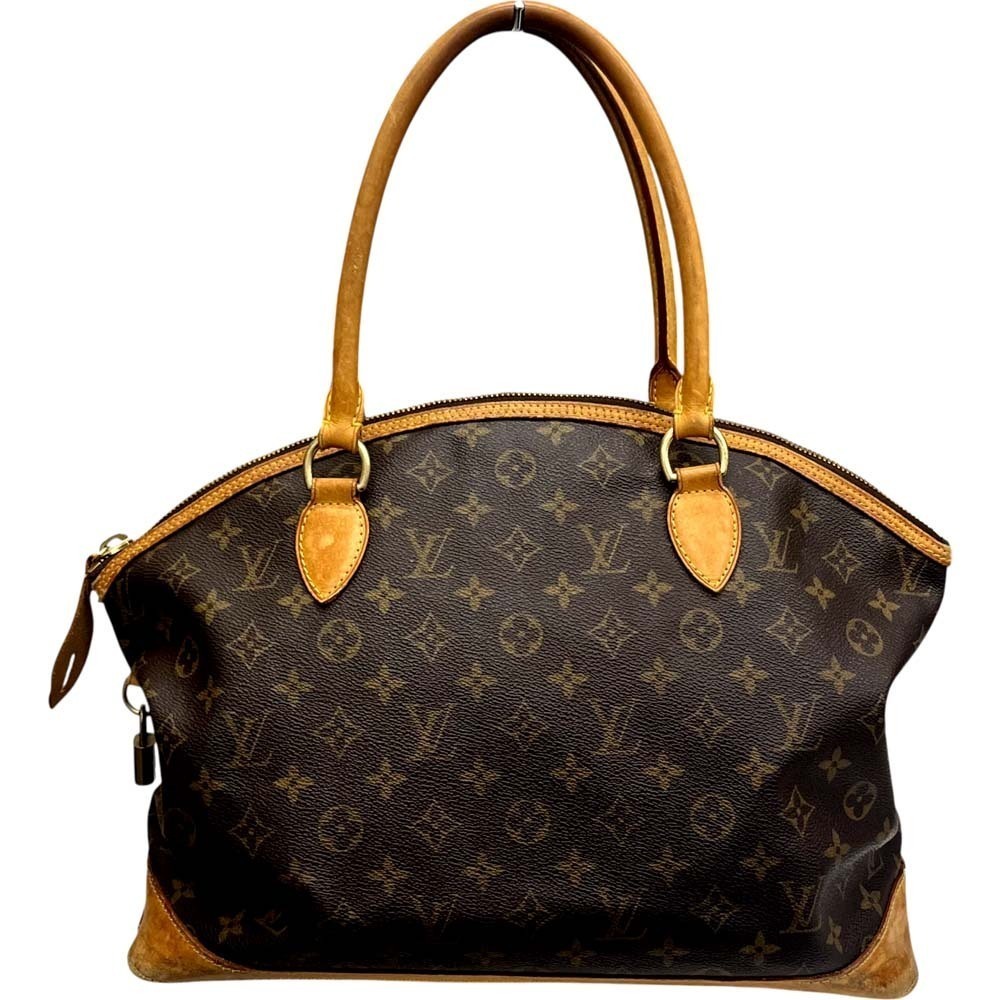 Louis Vuitton Handbag Lockit Brown Horizontal